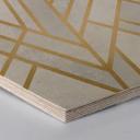 Hexagon Hout berkenfineer - Fredriksson - Golden Hexagons