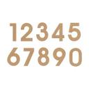 Números de madera - Número de casa moderno - MDF naturaleza