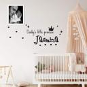 Wallsticker -  + Navn Daddy's little Princess