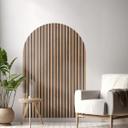 Wall Sticker  Vægpanel i træ ser bredt ud