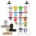 Póster Sparshott - Maillots de ciclismo