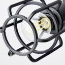Spotrondell Inga, braun, 19 x 35 cm, Metall Industrielle Deckenleuchte