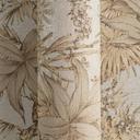 Papel pintado botánico beige-marrón - Papel pintado de muestra exótico con hojas - Papel pintado no tejido