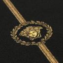 Versace Ikke-vævet tapet I Love Baroque fodliste Medusa sort guld luksus