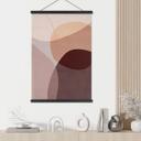 Póster de tela Formas abstractas en cálidos tonos tierra - Böhmer