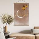 Tekstil plakat Ramadan Mubarak med lanterner