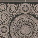Versace ikke-vævet tapet Heritage Baroque Medallion Floral Black Beige Grey luksuriøst