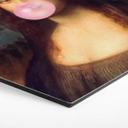 Hexagon Dibond Taudalpoi - Mona Lisa med tyggegummi