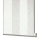 Stribet tapet, non-woven Shades Iconic hvid, grå