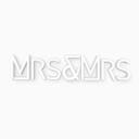 Letras decorativas 3D Mrs & Mrs modernas
