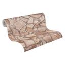 Stentapet grå creme - steneffekt tapet - non-woven tapet soveværelse kontor