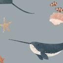 Mundo submarino marítimo - ballenas y animales marinos - Kikki Belle