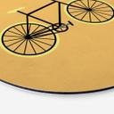 Tableau en alu-Dibond Kubistika - Bicyclette - Rond
