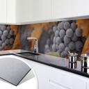 Revêtement pour cuisine - Alu-Dibond - Raisin en automne - Argenté