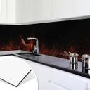 Revêtement pour cuisine - Alu-Dibond - Piment en feu