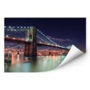 Zelfklevende Poster Manhattan Bridge at Night 2