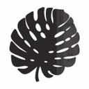 Decoración acrílica - Hoja de Monstera 02