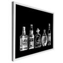 Póster 5 botellas de diversión - negro