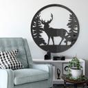 Decoración acrílica ciervo en el bosque
