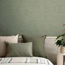 Non-woven tapet blomstret - slående Mønster i stengrå & naturlig tone