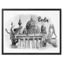 Poster Love your City - Berlin - schwarz-weiß
