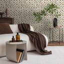 Papel pintado estampado leopardo beige negro marrón - estampado animal - Papel pintado no tejido moderno