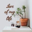 Trædekoration -  Mahognifinér - Love of my life