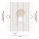 arkitekturtapet i beige hvid - non-woven tapet 3D-look - moderne design