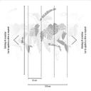 palmetapet hvid grå - tapet palmeblade blomster - planter tapet natur