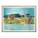 Póster Goed Blauw - Animales en la charca