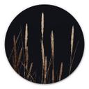 Tableau sur alu-Dibond rond Kubistika - champs d'or