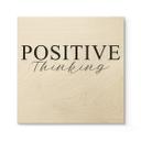 Cuadro de madera Pensamiento positivo - Cuadrado