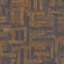 Papel pintado geométrico con textura de lino ocre negro - Papel pintado no tejido