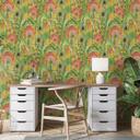 Papel pintado floral, papel pintado no tejido Erismann Martinique amarillo