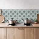 Azulejos Adhesivos flor en círculo - lote de 12