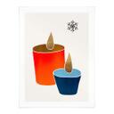 Póster Kubistika - Velas en invierno