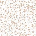 Papel pintado no tejido hojas naturaleza floral mate en blanco beige
