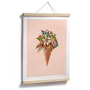 Póster Frida Floral Studio - Cucurucho de helado floral