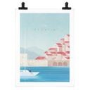 Póster de vacaciones en Croacia - Ríos