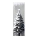 Póster de tela Árbol de Navidad cubierto de nieve - Treechild - Panorama