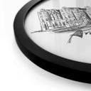 Póster Amsterdam - Blanco y negro - Redondo - Love your City