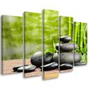 5 stykke lærredstryk, Zen Spa bambussten