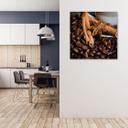 Canvasbillede, Anya Star og kaffe