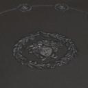 Versace ikke-vævet tapet I Love Baroque Medusa Circles Black Grey noble