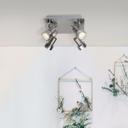 Spotbalken Kalea, metallic, 10,5 x 22 cm, Metall Deckenspots, dimmbar