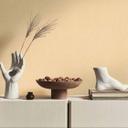 Papel pintado de tejido-no tejido con aspecto de lino crema - Papel pintado monocolor para un interiorismo elegante