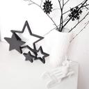 Decoración en madera MDF juego de estrellas (4 piezas)