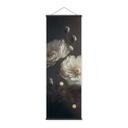Tekstil plakat Hvide blomster med guldstøv - Treechild - Panorama