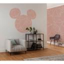 Selvklæbende non-woven tapet - Mickey Head Knotted - 125 x 125 cm