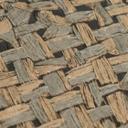 Ikke-vævet tapet Jan Studio Sense & Surface weave brown grey - Stud!o weave rattan black